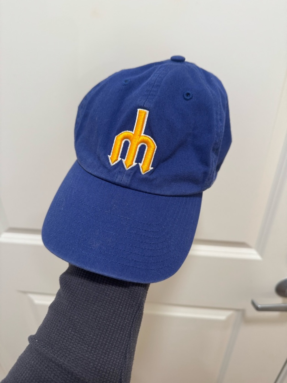 Blue Embroidered Mariner’s Baseball Cap Trident 47 Brand Seattle MLB